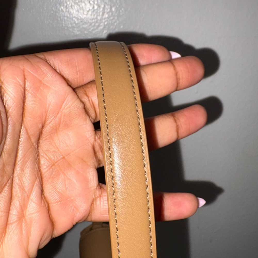 Saint Laurent Mini Voltaire Shoulder Bag — Dark Cork Calfskin — Retail $2500 - Picture 8 of 15